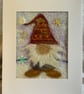 'Festive gnome ' Framed Felted Christmas Card - Image 3
