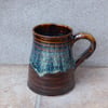Beer stein tankard large mug hand thrown stoneware pottery 