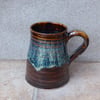 Beer stein tankard large mug hand thrown stoneware pottery 