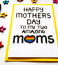Gay, Lesbian, LGBTQ Mothers Day Card For Two Mums From Son, Daughter - Image 9