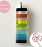 Rainbow Stripe Glass Pendant  - Image 1