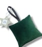 Velvet Lavender Sachet, Hand Printed Lavender Bag, Christmas Tree Ornament  - Image 4
