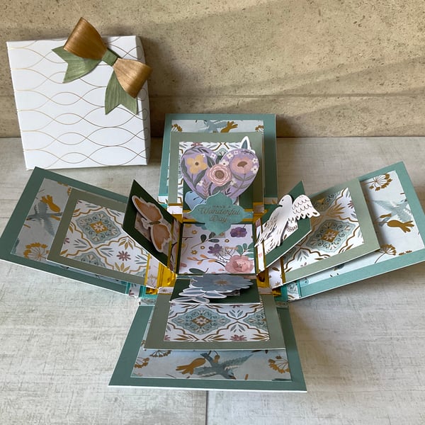 Card. A handcrafted, unique 3D ‘exploding’ box,... - Folksy