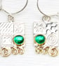 Aqua Chalcedony contemporary handmade earrings. choice of stones. Matching S. - Image 7
