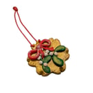 Gold Handmade Christmas Tree Ornament, Xmas Tree Dangle Decoration