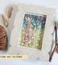 Hare in a wildflower meadow, small original artwork, letterbox gift - Image 5