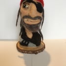 Needle felted Pirate Bust