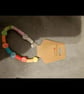 Handmade smiley face elasticated string bracelet 