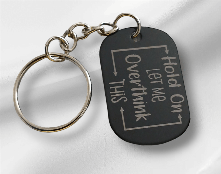 Hold on let me overthink this, Keyring,bag charm 