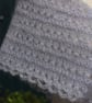 Pretty triangular lace shawl in vintage silver grey Mohair yarn - design A516 - Image 6
