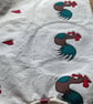 freehand embroidered cockerel lavender bag sachet hanging decoration  - Image 9