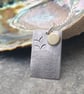 Silver textured beach scene pendant - Image 2