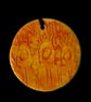 Ceramic Keepsake Wall Hanging: Orange Fancy Pudding