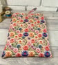 Floral Fabric Book Sleeve with Ties - Image 3