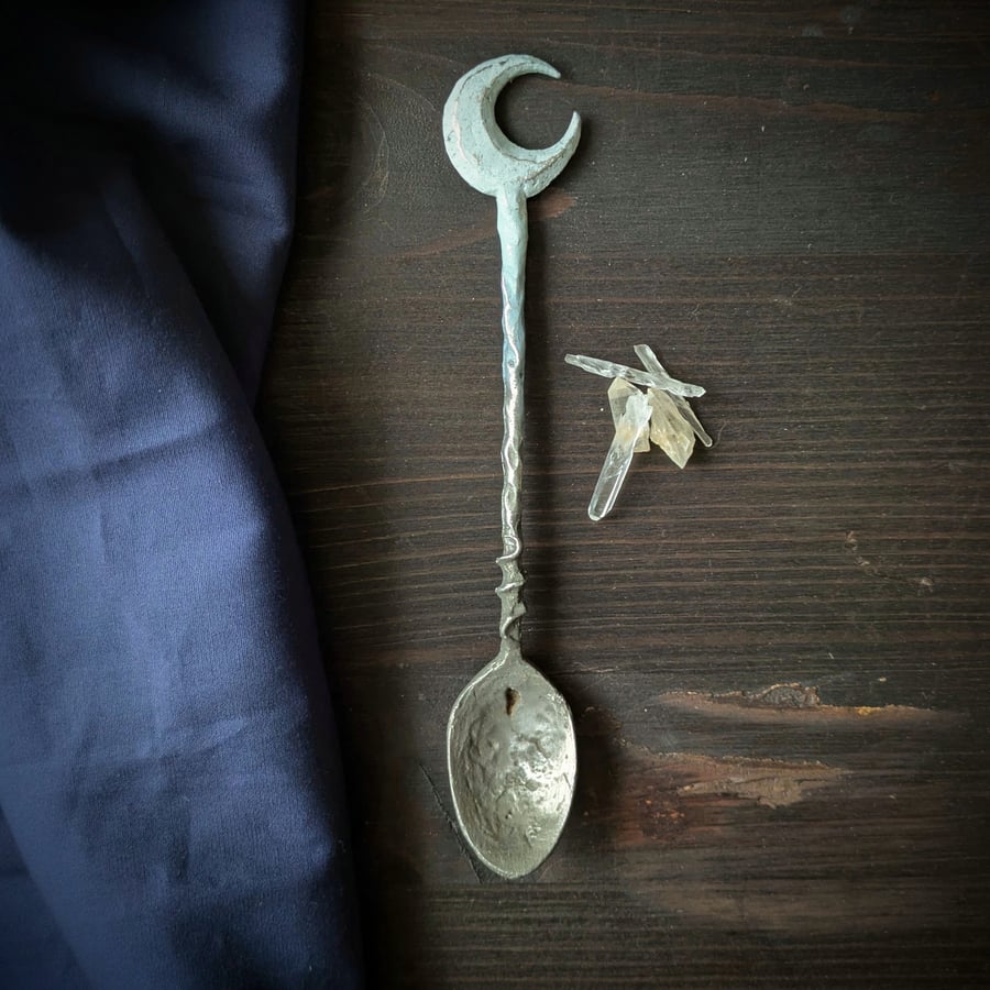 Spoon of dreaming - hand cast pewter teaspoon