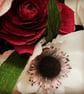 Burgundy and Pink Paper Flower bouquet - Image 4