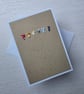 Liberty Print Fabric Hearts Card (mini hearts) - Image 4