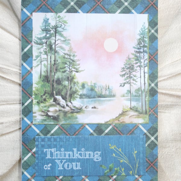 Vintage-style greeting card - Thinking of you card - Supportive Card
