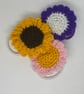 Crochet Flower hair ties