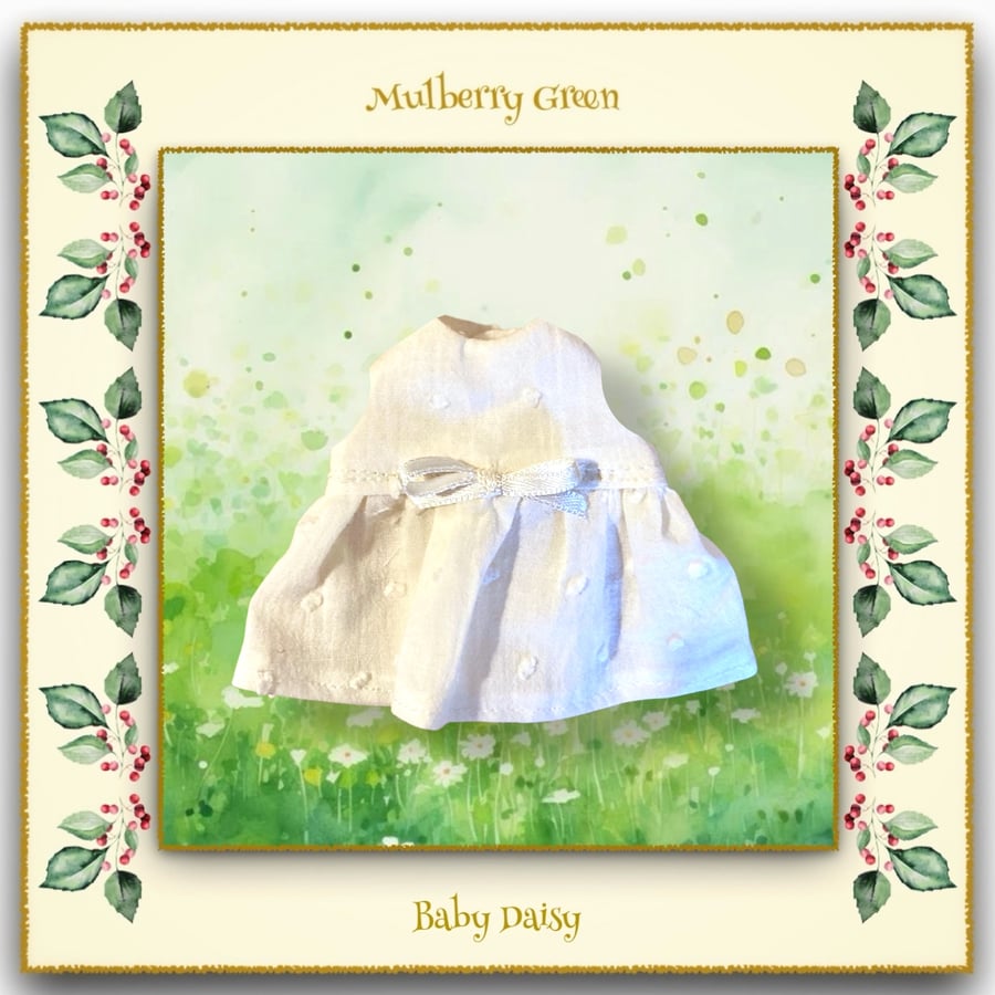 Swiss Dot Muslin Dress for Baby Daisy 