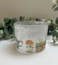 Decoupage Glass Bowl, Cottage Garden, Upcycled - Image 4