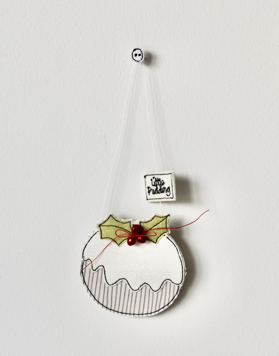 'Christmas Pudding' 5 - Handmade Decoration