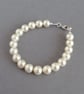 Cream Single Strand Pearl Bracelet - Ivory Jewellery - Brides, Bridesmaids Gifts