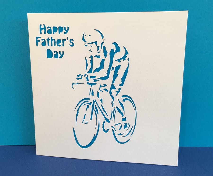 Father's Day Card - Cycling, Cyclist