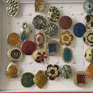 Handmade enamel rings