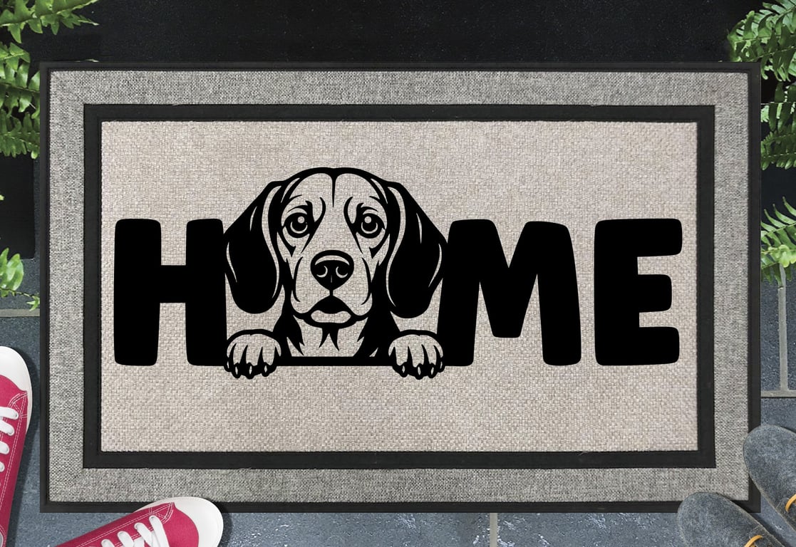 Beagle Doormat No.1 - All Weather - Beagle Welcome Mat, 45x70cm 