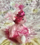 Daphne, miniature pink mohair bear, hand sewn collectible bear  1920s - Image 3