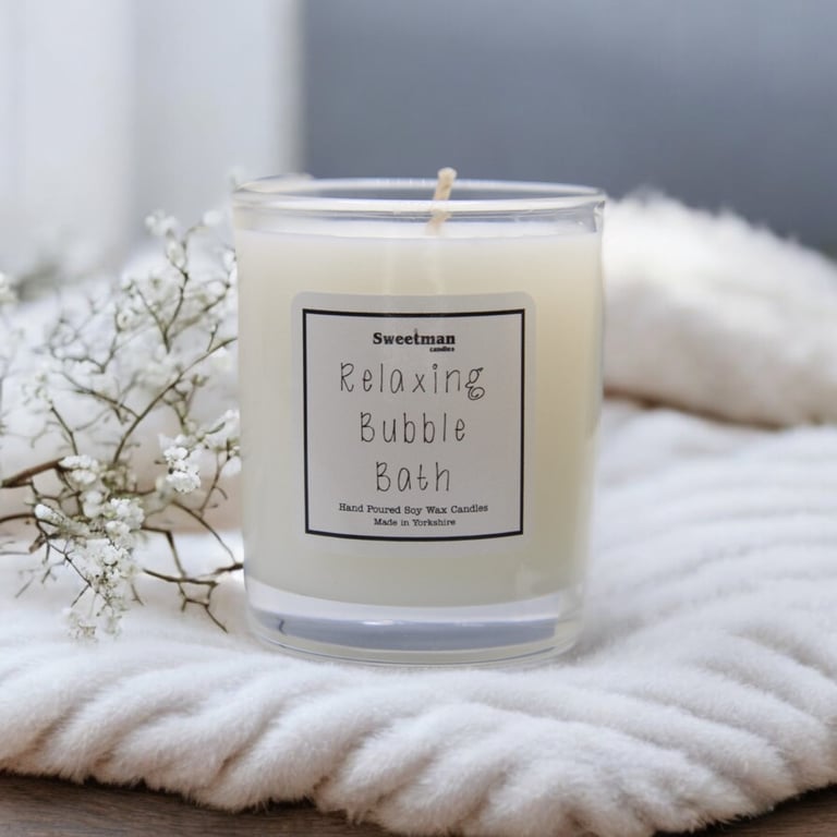Relaxing Bubble Bath Candle