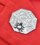 Pewter brooch ( spider on web with stone) - Image 3