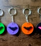 Handmade Double-Sided Bat Keyring – Gothic Halloween Accessory - Image 2