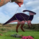 Stained Glass Parasarolophus.