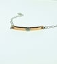 Sterling Silver & Copper Bar Bracelet. With Flower, Adjustable fit up to 21cms - Image 6
