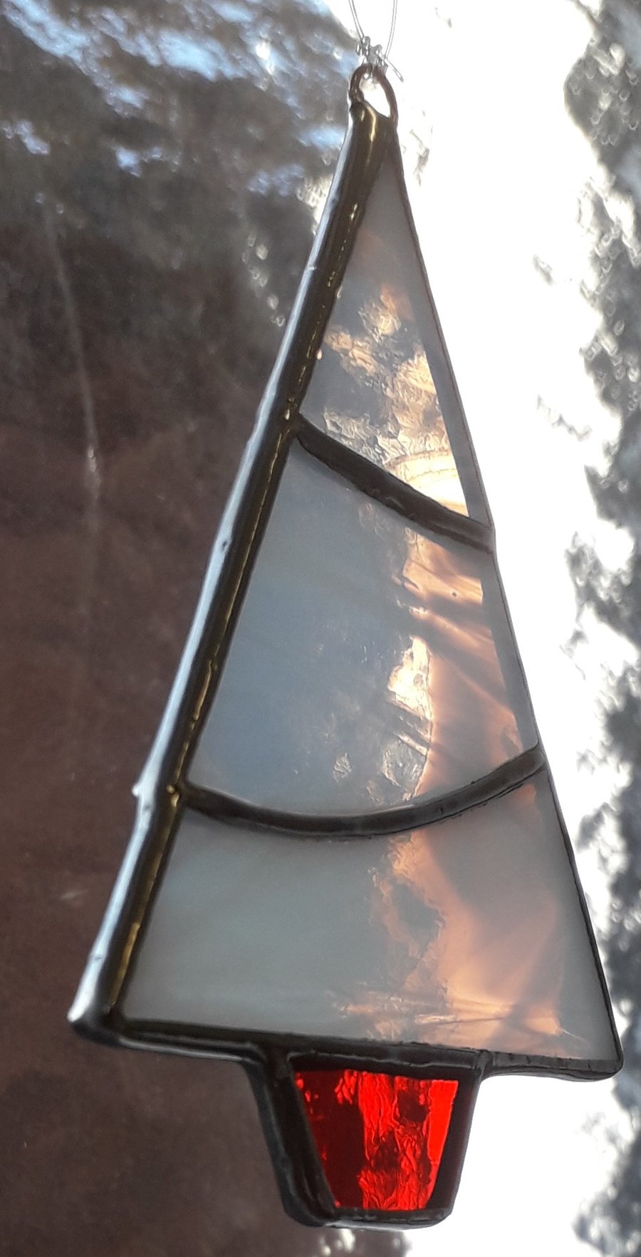 STAINED GLASS CHRISTMAS TREE