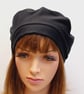 Black cotton beret, little French beret for women, unlined hat - Image 2