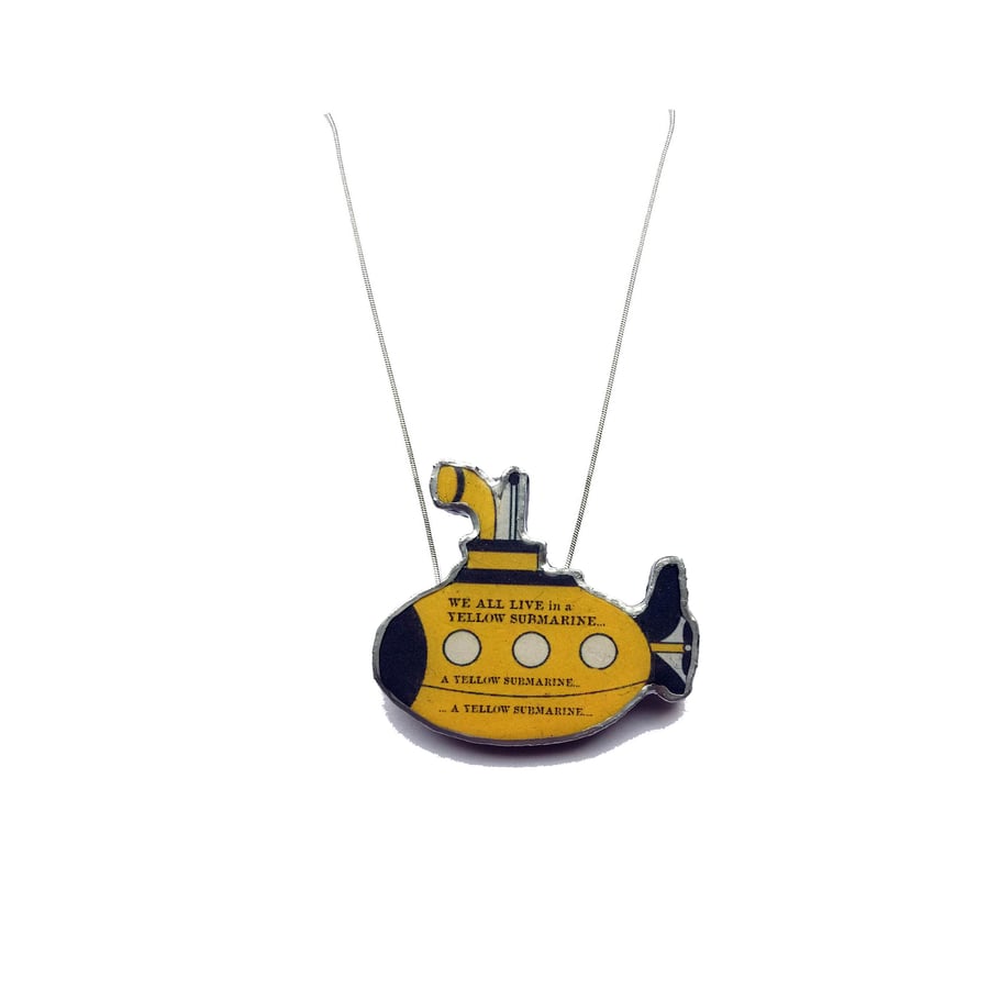 Yellow Submarine Beatles Necklace by EllyMental