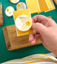 Handmade Ceramic Daffodil brooch, Hand Made Pottery Badge - Image 6