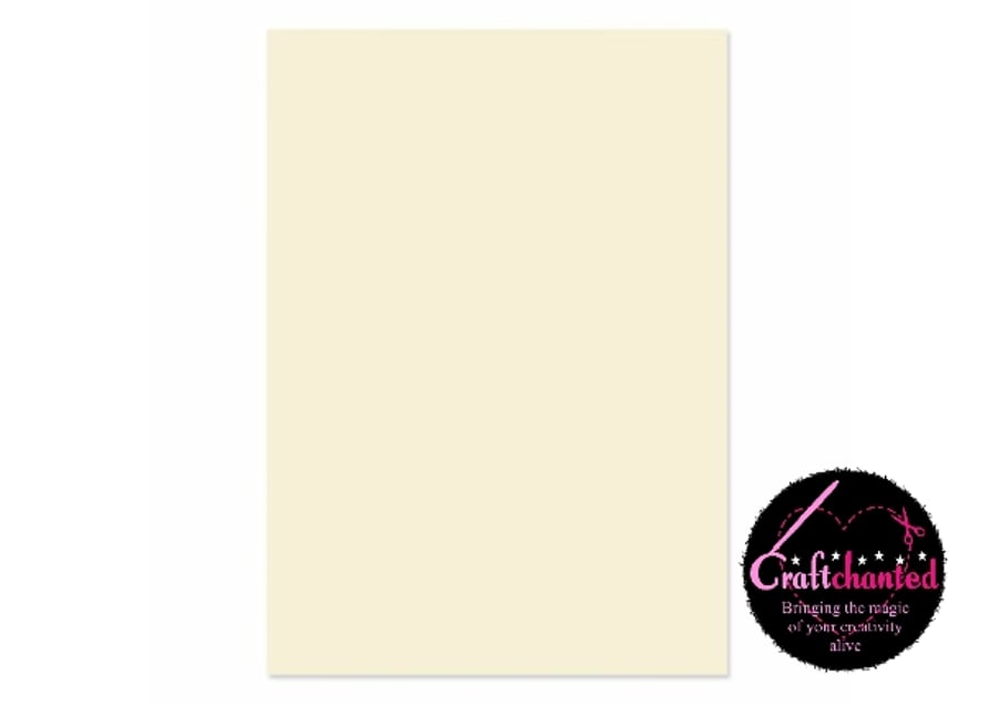 Hunkydory - Adorable Scorable - Soft Ivory - A4 - 350gsm - 10 Sheets