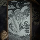 Original pen & pencil pieces 10.5x21.5cm