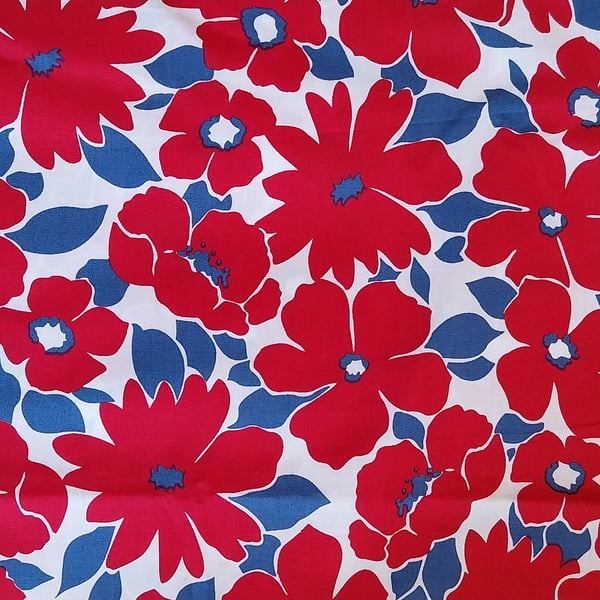 BN Floral Cotton poplin dressmaking fabric 3m x 145cm