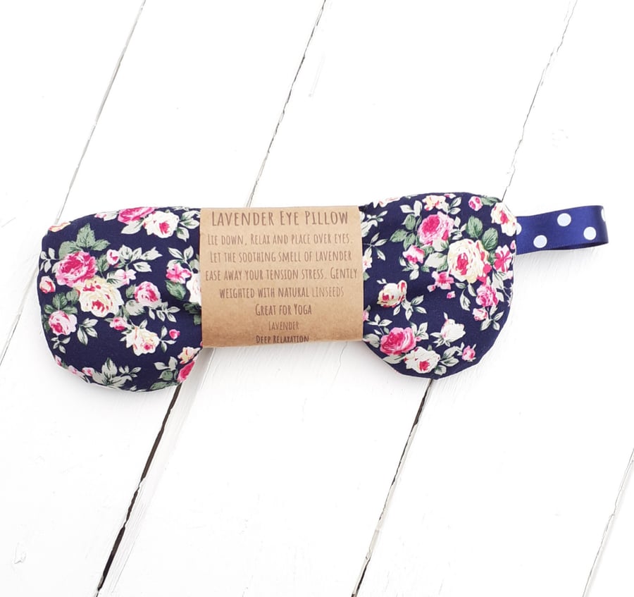 Lavender & Linseed Eye Pillow Eye Mask For Yoga Meditation Relaxation Sleep Aid