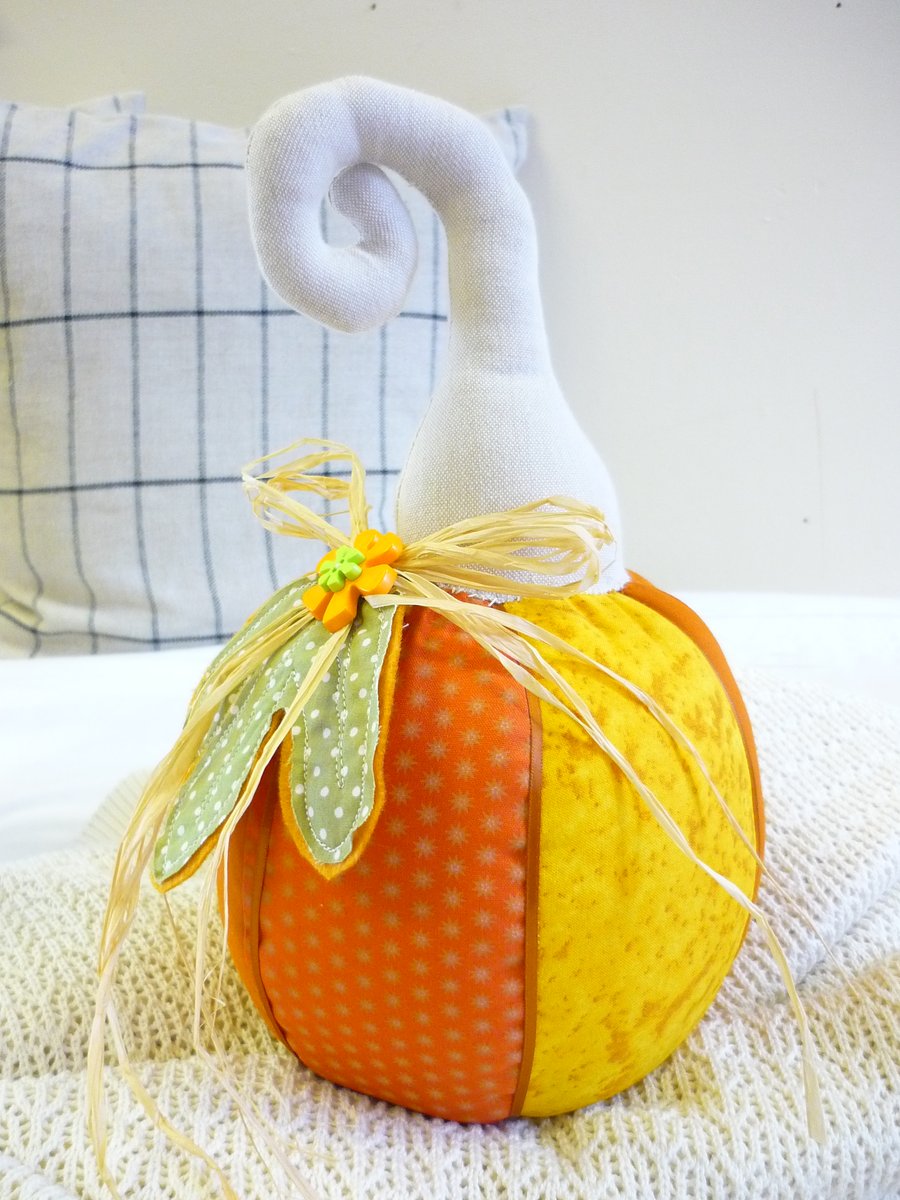 Pumpkin Doorstop Handmade with love Primitive & Quirky Gift