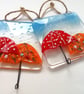 Fused Glass Umbrella Hooks: Kitchen Tea Towel, Dog Lead, Key Holder - Image 6