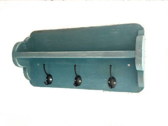 Handy 'Big Ears' Wooden Coat Rack and Shelf