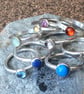 Sterling Silver Stacking Rings. Various gems available. Msg for details. - Image 4