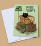 Purrfect New Home Card - Black Cat Housewarming Card