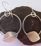 Contemporary, Sterling Silver Leaves Earrings - Image 3